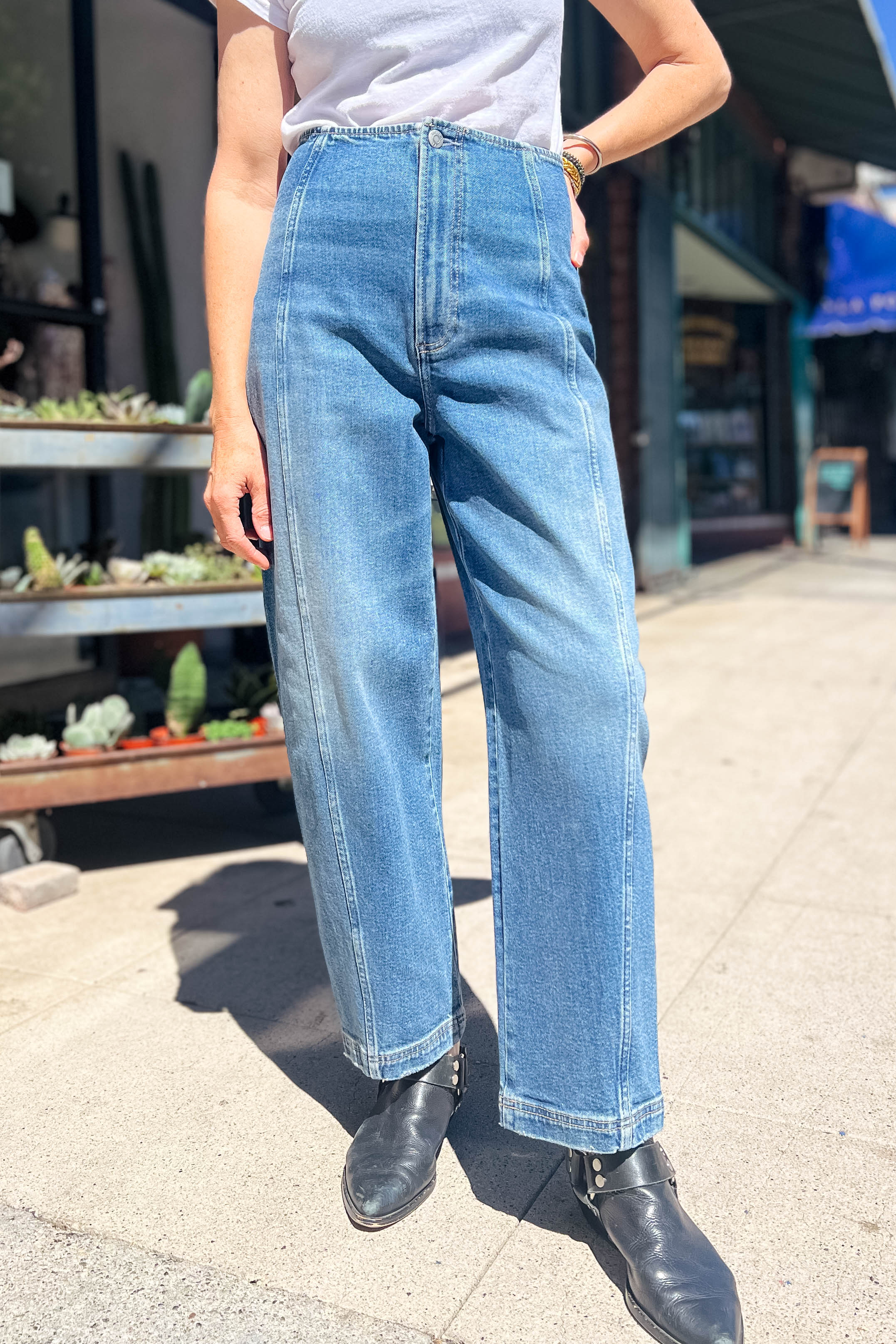 Blair High Rise Seamed Barrel Bottoms Pistola