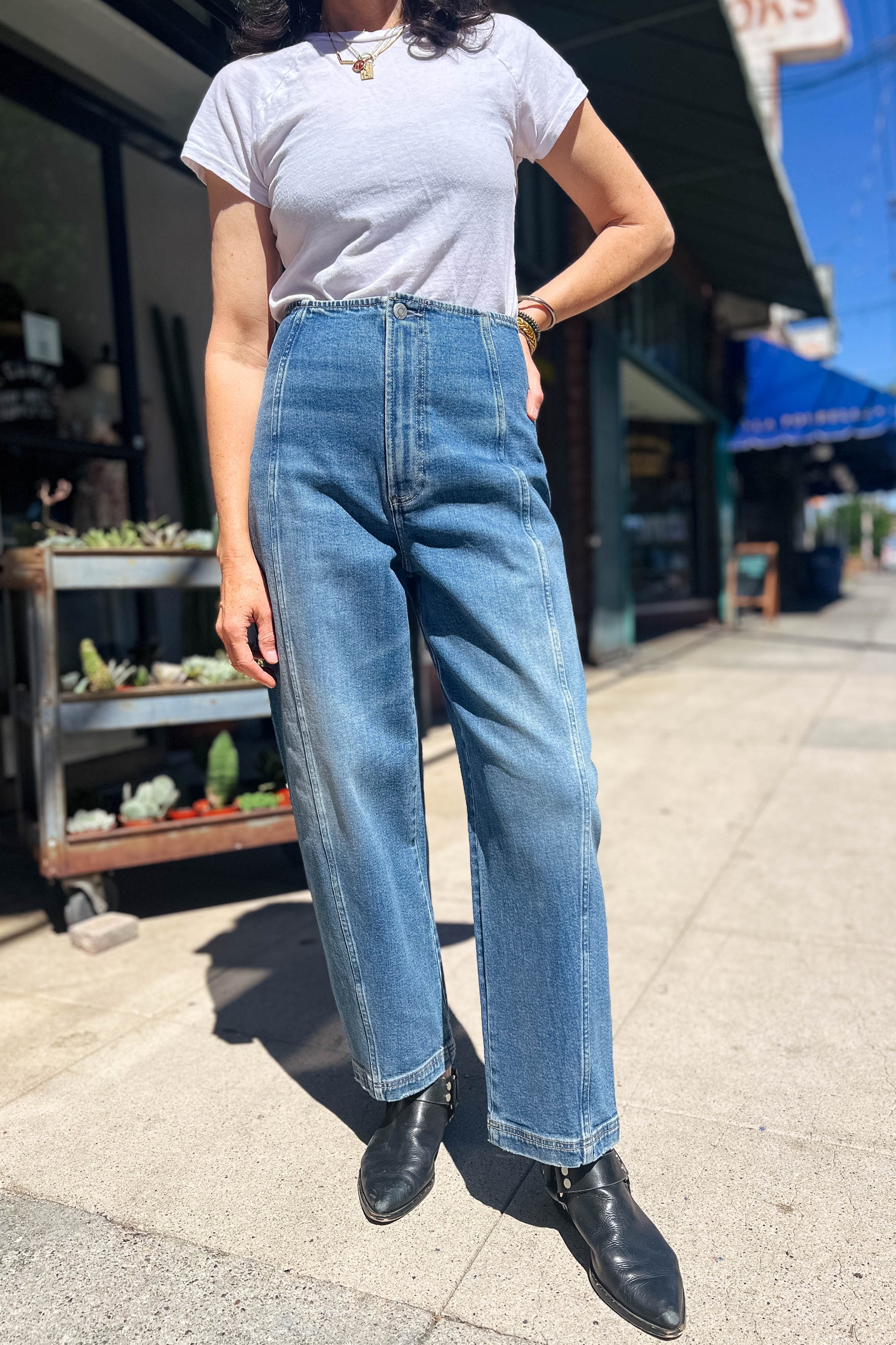 Blair High Rise Seamed Barrel Bottoms Pistola