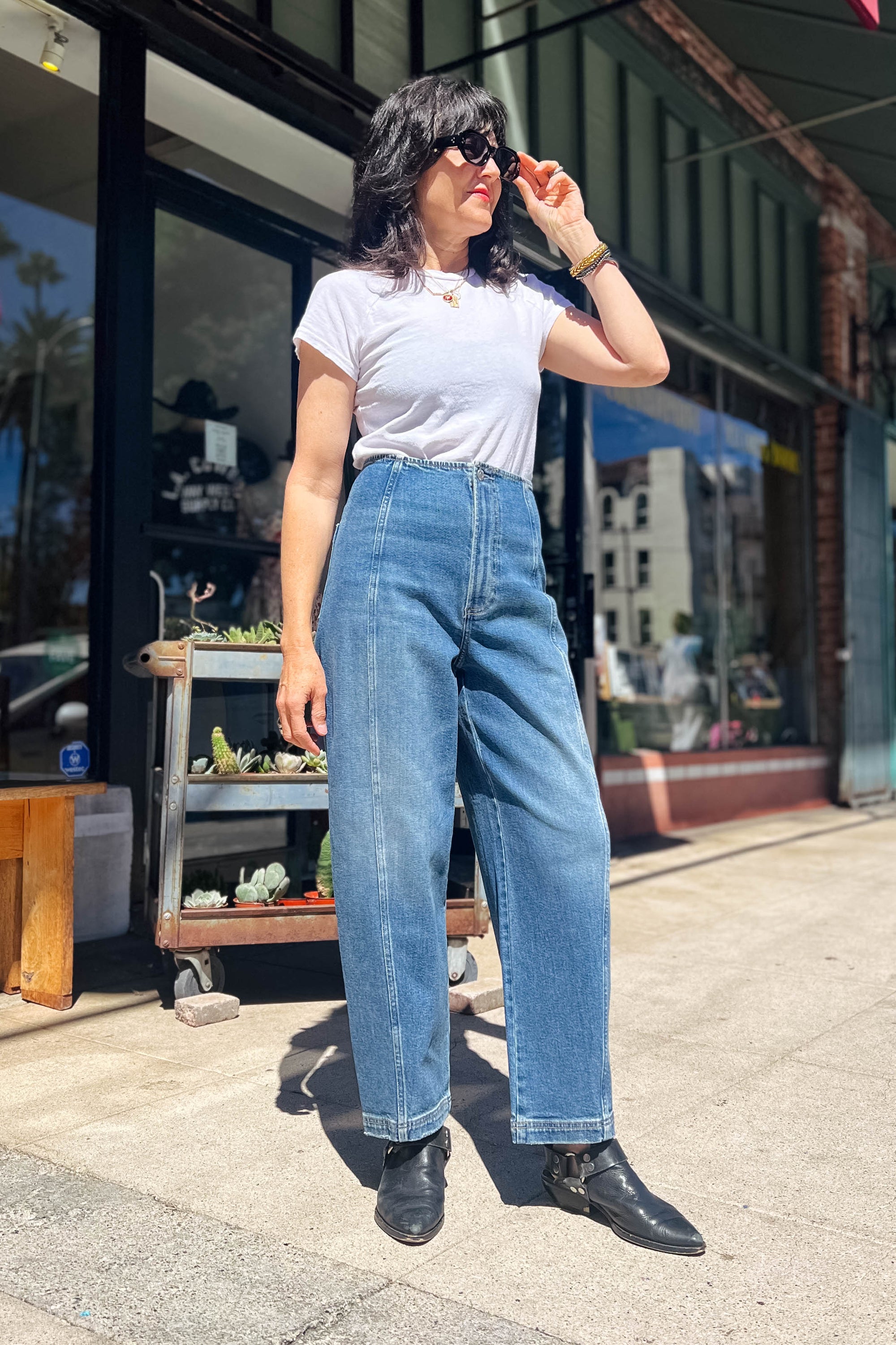 Blair High Rise Seamed Barrel Bottoms Pistola