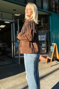 Down To Earth Suede Jacket Outerwear Blank NYC