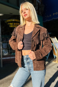 Down To Earth Suede Jacket Outerwear Blank NYC