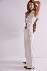 Breezy Denim Pull On - Bright Lights Bottoms Free People