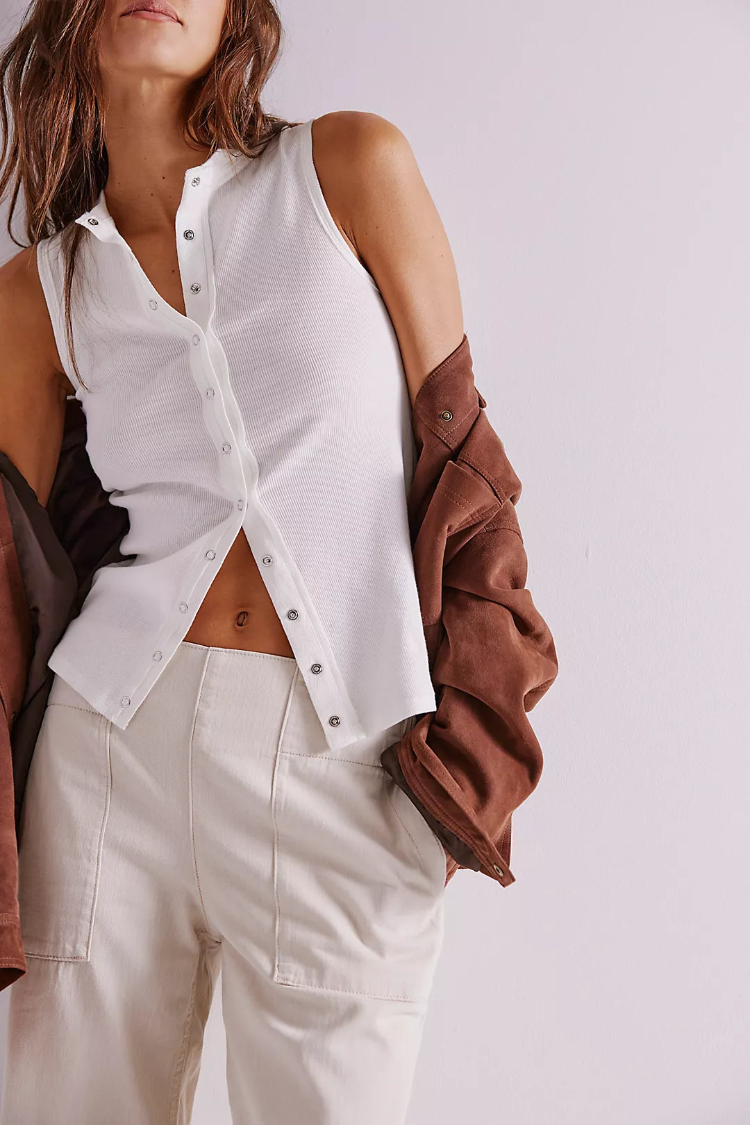 Breezy Denim Pull On - Bright Lights Bottoms Free People