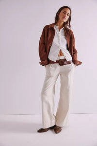 Breezy Denim Pull On - Bright Lights Bottoms Free People