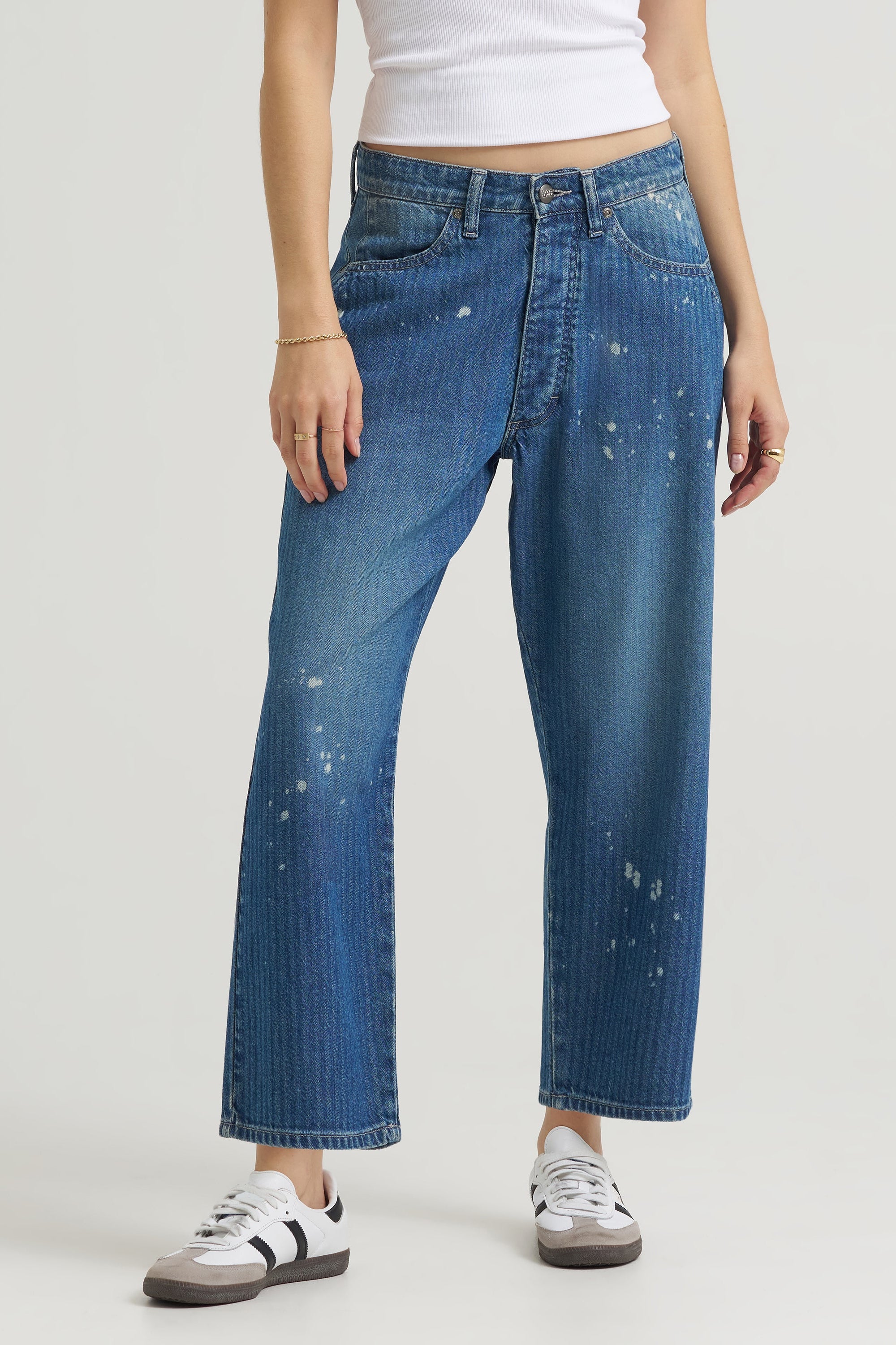 Lee Button Fly Crop Bottoms Lee