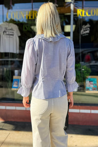 Emma Blouse - Pinstripe Tops Cameo