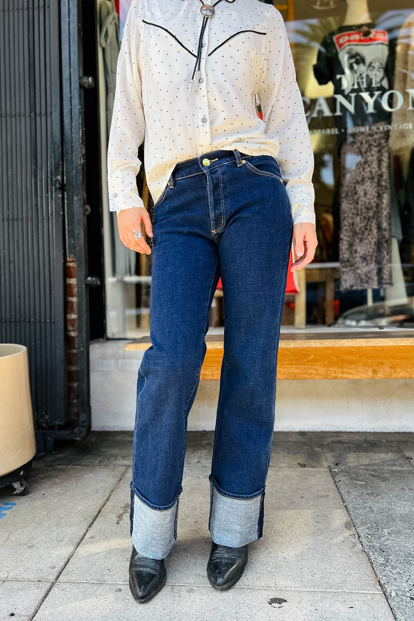 Heidi Low Pacific Rinse Turn Up Bottoms Rolla's