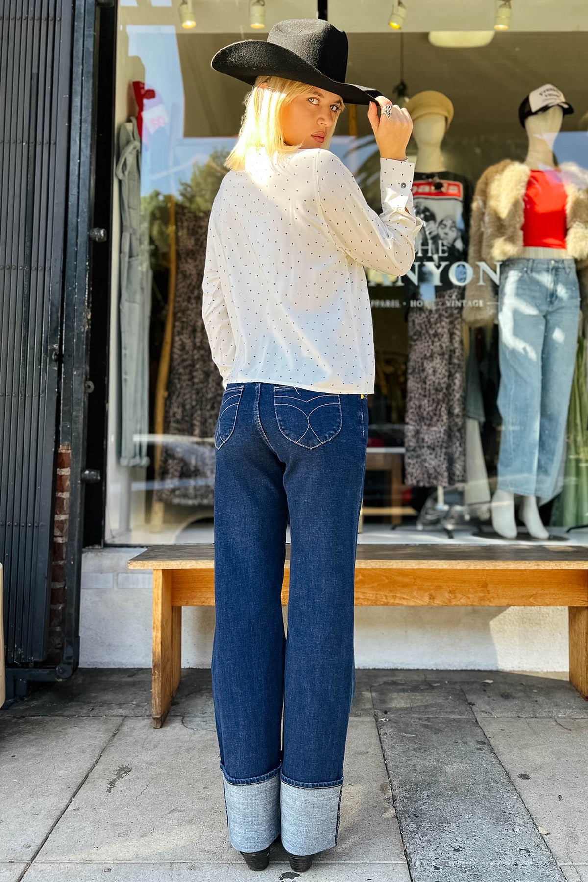 Heidi Low Pacific Rinse Turn Up Bottoms Rolla's