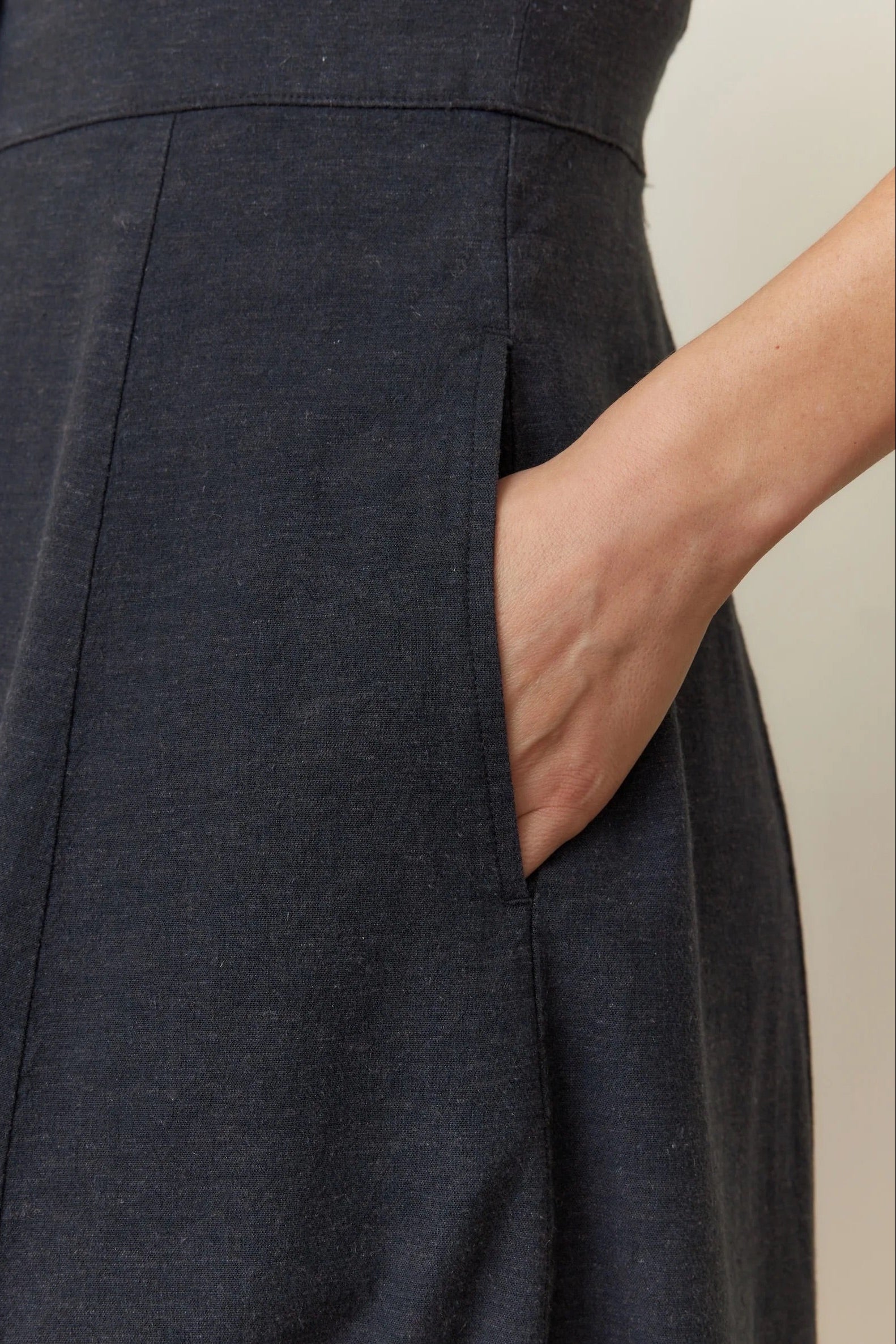 Camila Midi Dress - Black Dresses Marine Layer