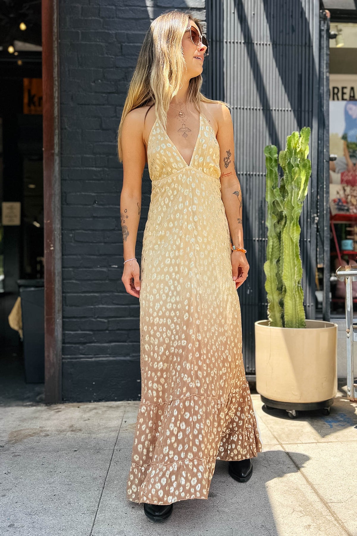 Cheetah Maxi Dress Dresses Z&L Europe