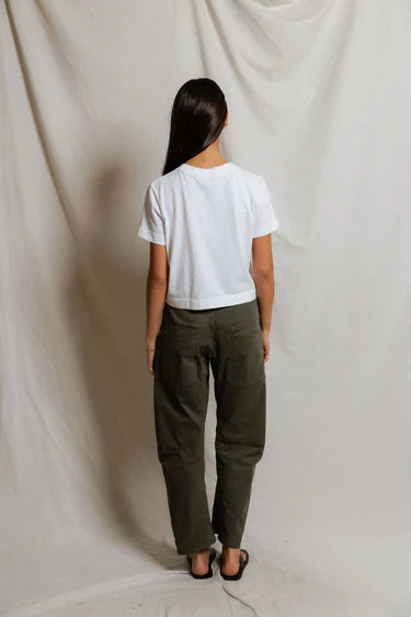 Cher Rinspun Cotton Short Sleeve Shrunken Tee Tops Perfect White Tee