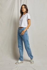 Cher Rinspun Cotton Short Sleeve Shrunken Tee Tops Perfect White Tee