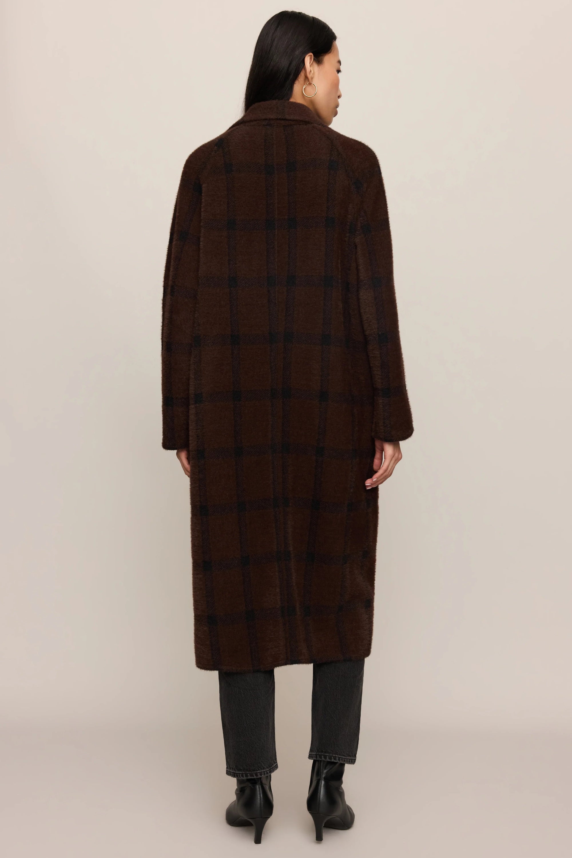 Crosby Plaid Cocoon Coat