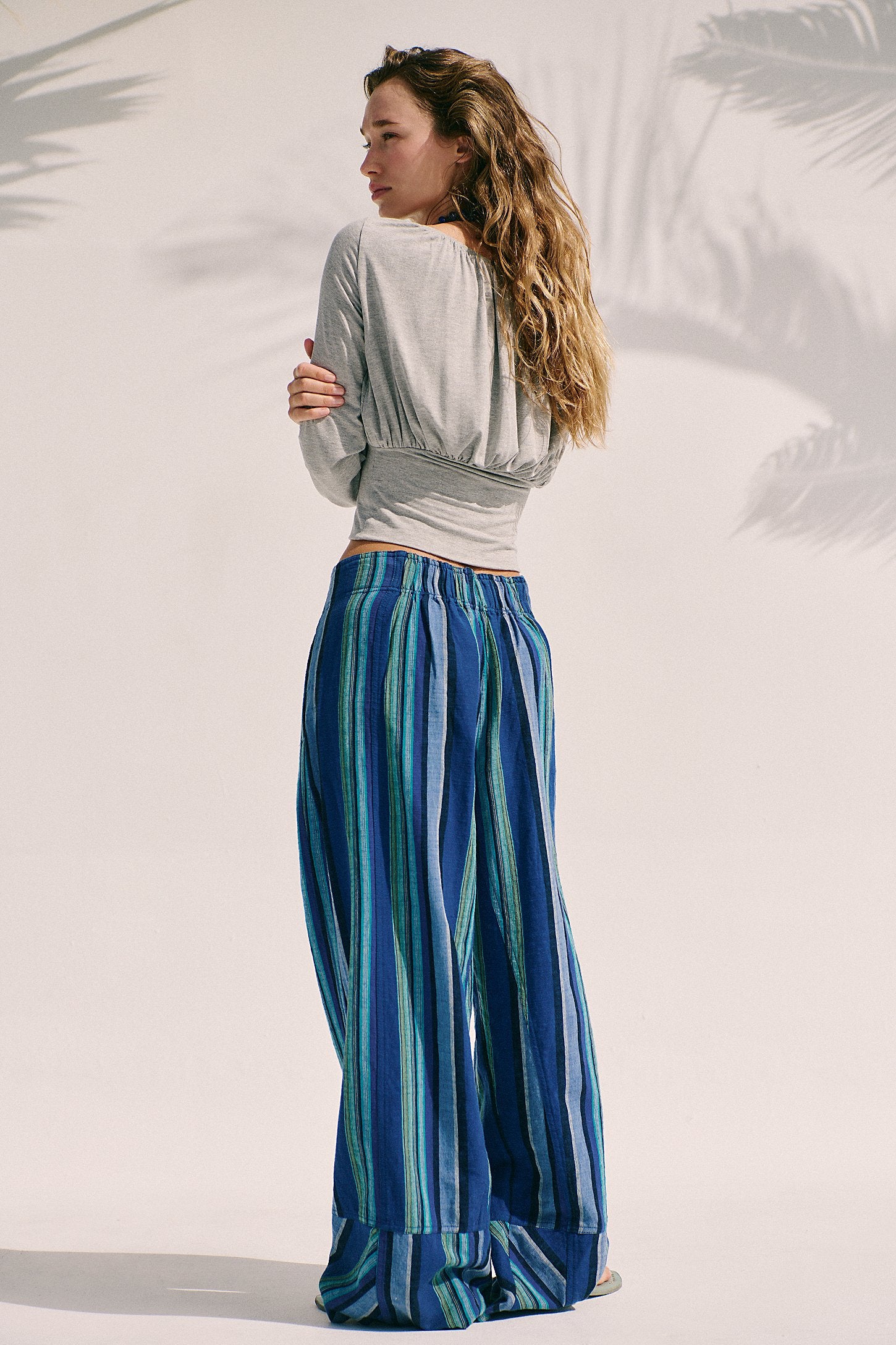 Days End Solar Linen Stripe - Navy Combo