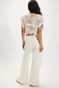 Days End Linen Pull On Bottoms Free People