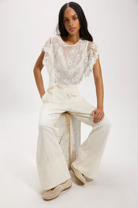 Days End Linen Pull On Bottoms Free People