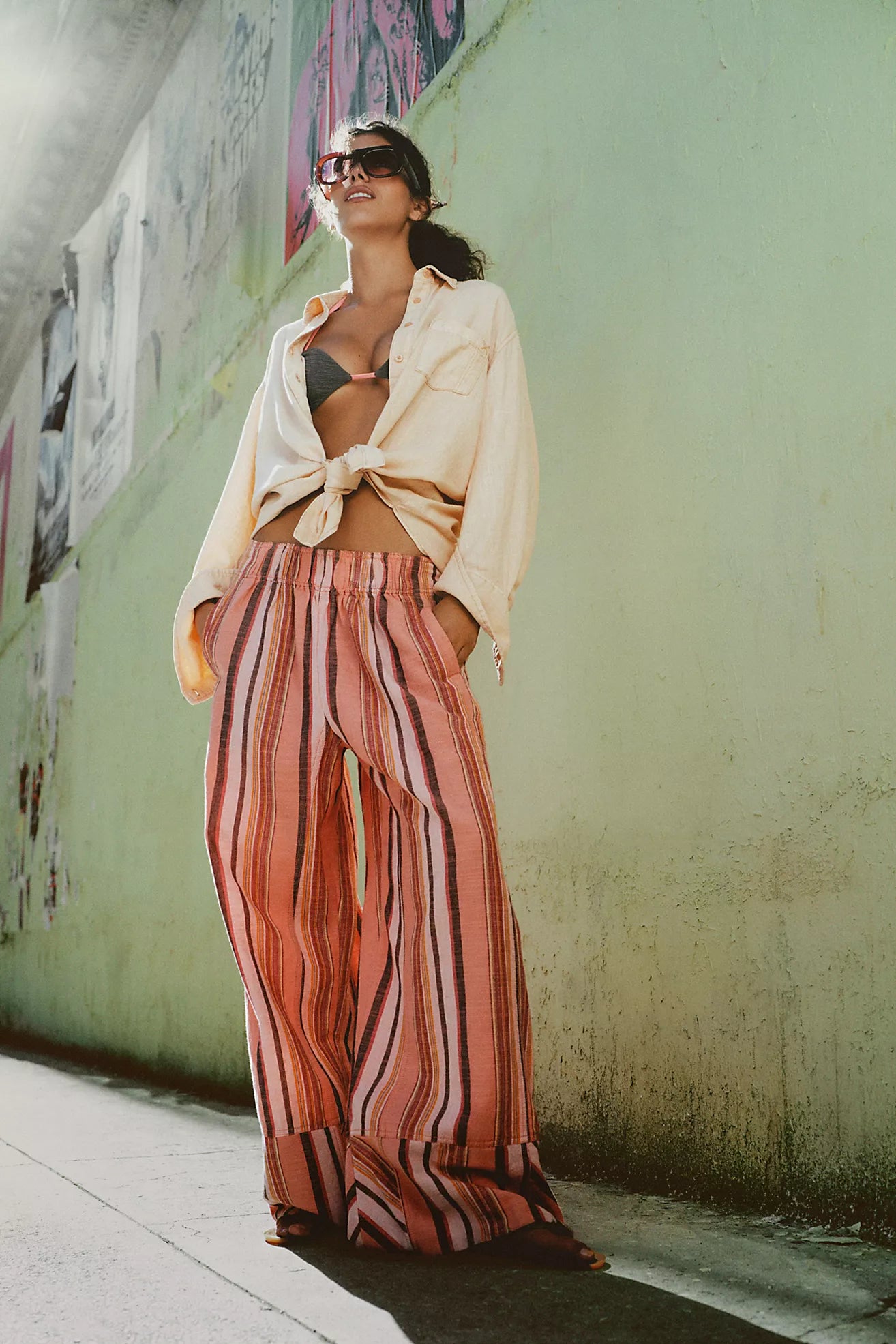 Days End Solar Linen Stripe