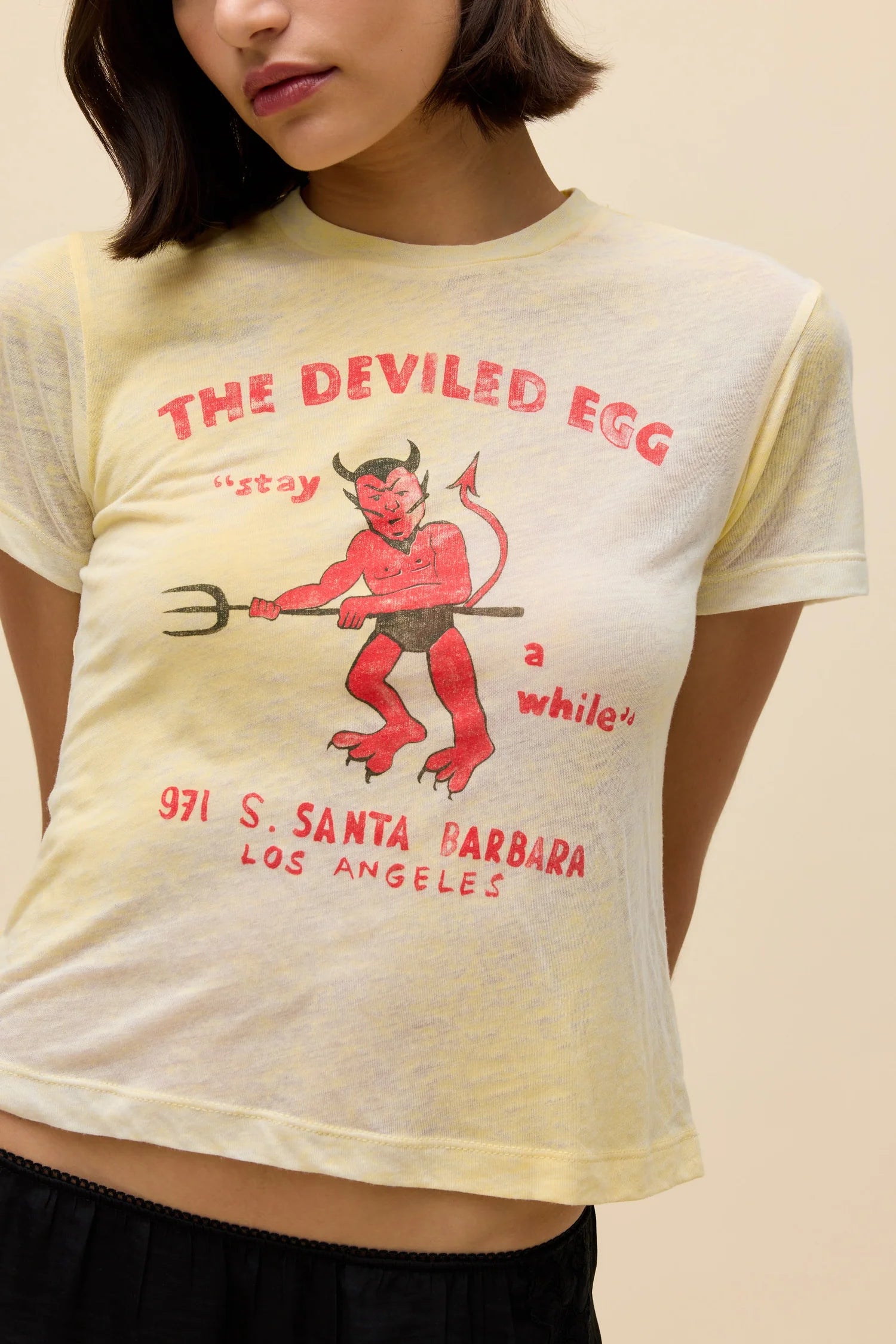 The Deviled Egg Burnout Vintage Tee Tops Daydreamer