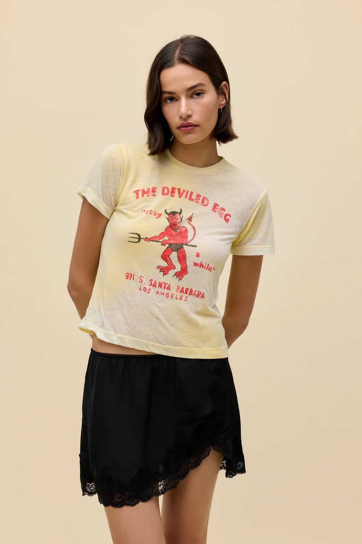 The Deviled Egg Burnout Vintage Tee Tops Daydreamer