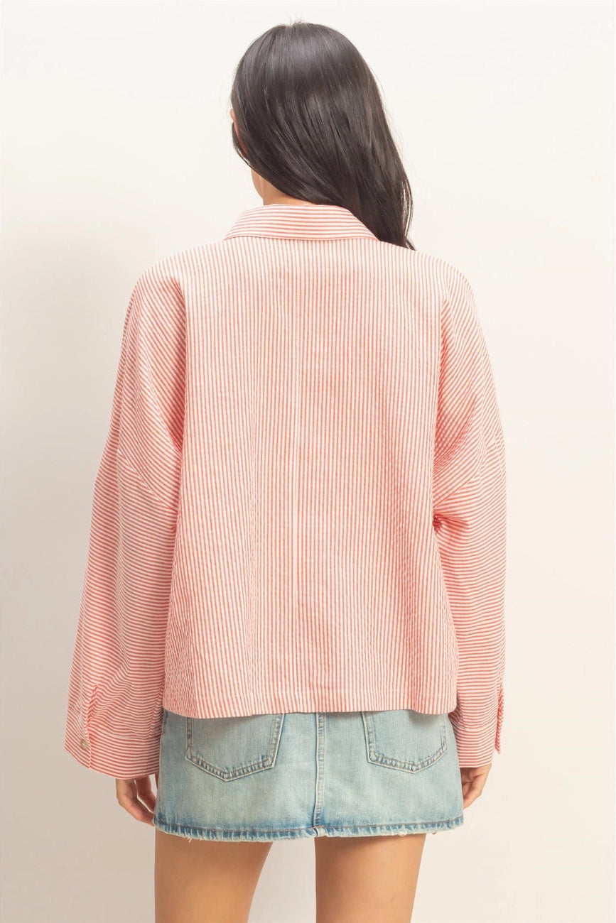 Woven Button Down Tops Double Zero