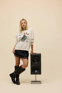 Elton John Rainbow Piano Vintage Raglan Sweatshirt Sweaters Daydreamer