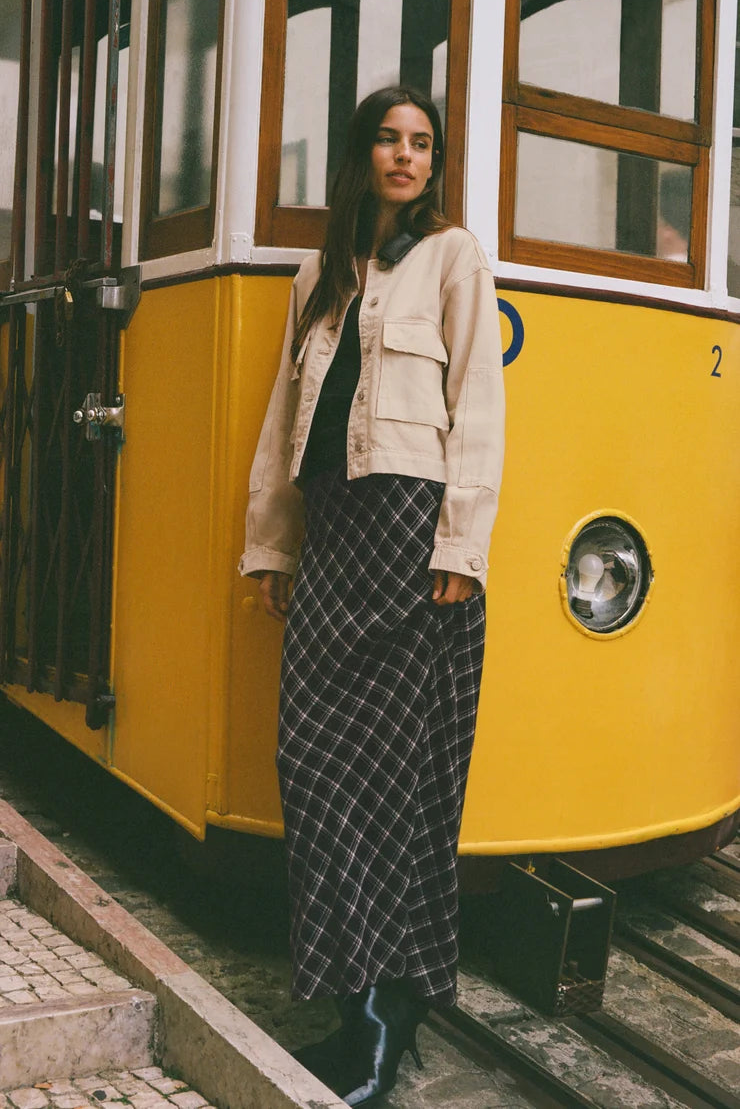 Europa Plaid Skirt