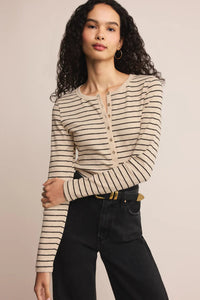 Eve Stripe Henley Tops Z Supply