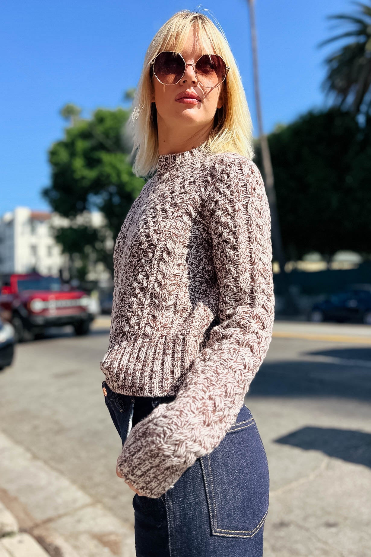 Quinn Shrunken Fisherman Sweater Sweaters Pistola