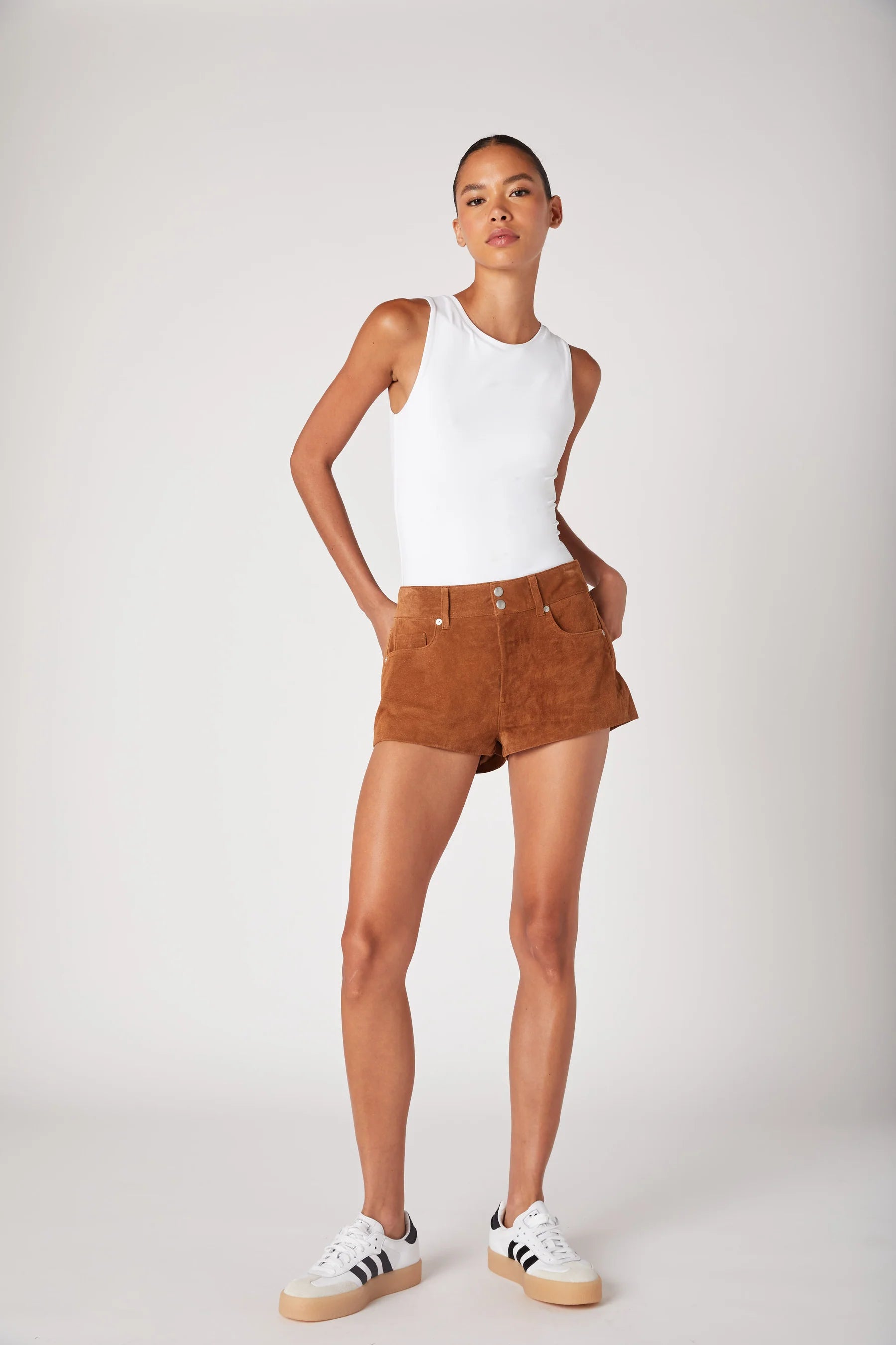 Fortune Cookie Suede Shorts Bottoms Blank NYC
