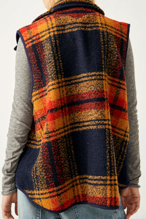 Wrapped Up Blanket Vest - The Canyon