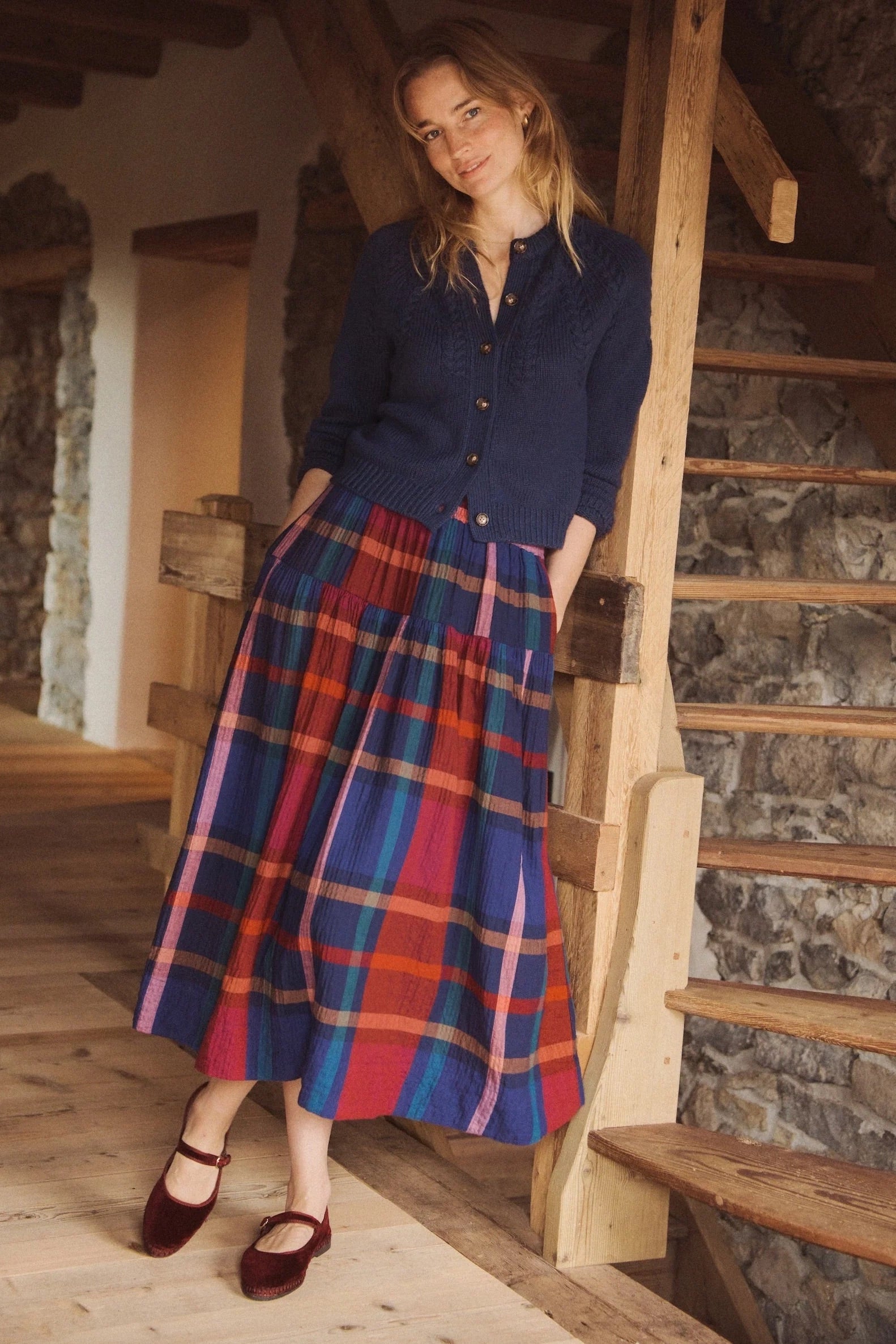 Gia Wool Midi Skirt Bottoms Marine Layer