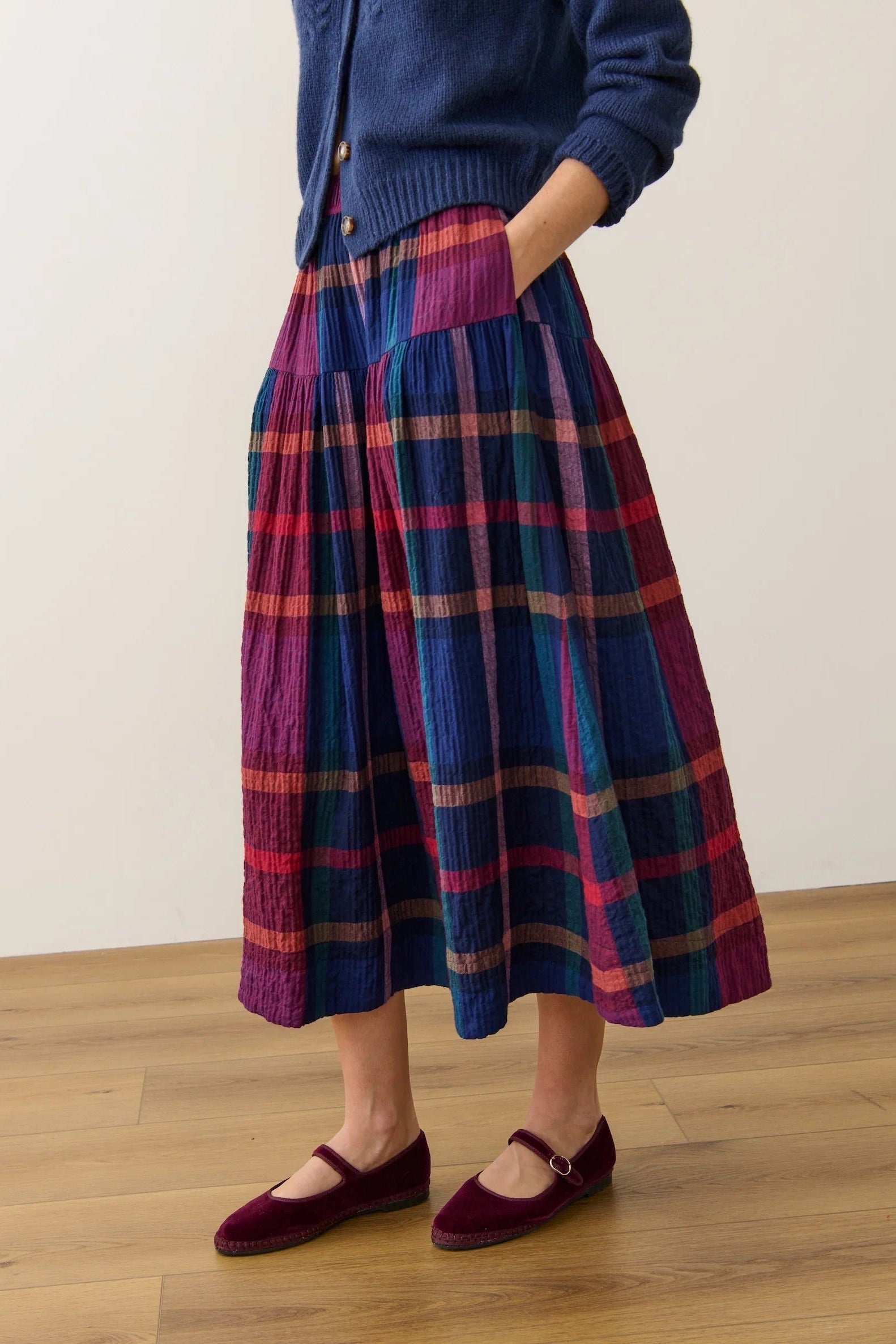 Gia Wool Midi Skirt Bottoms Marine Layer