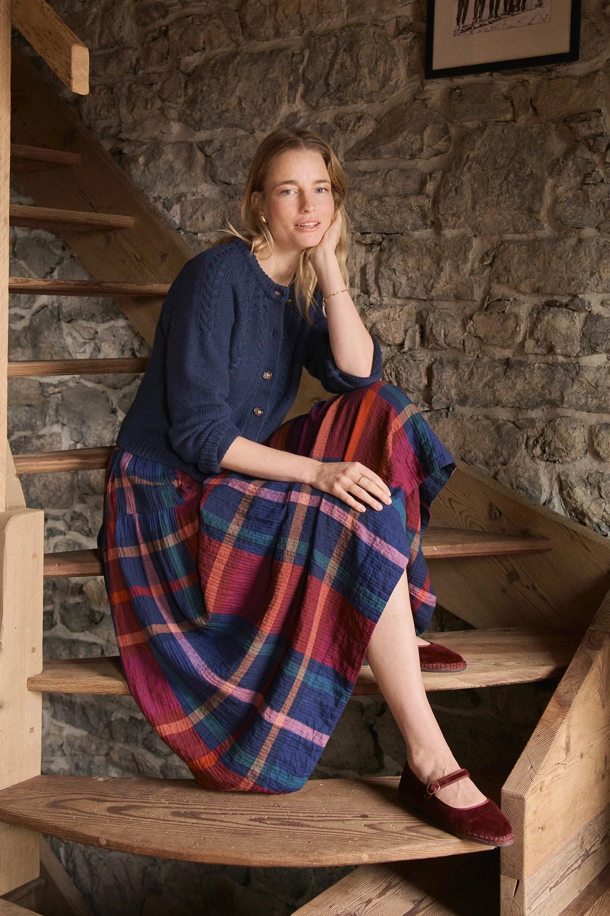 Gia Wool Midi Skirt Bottoms Marine Layer