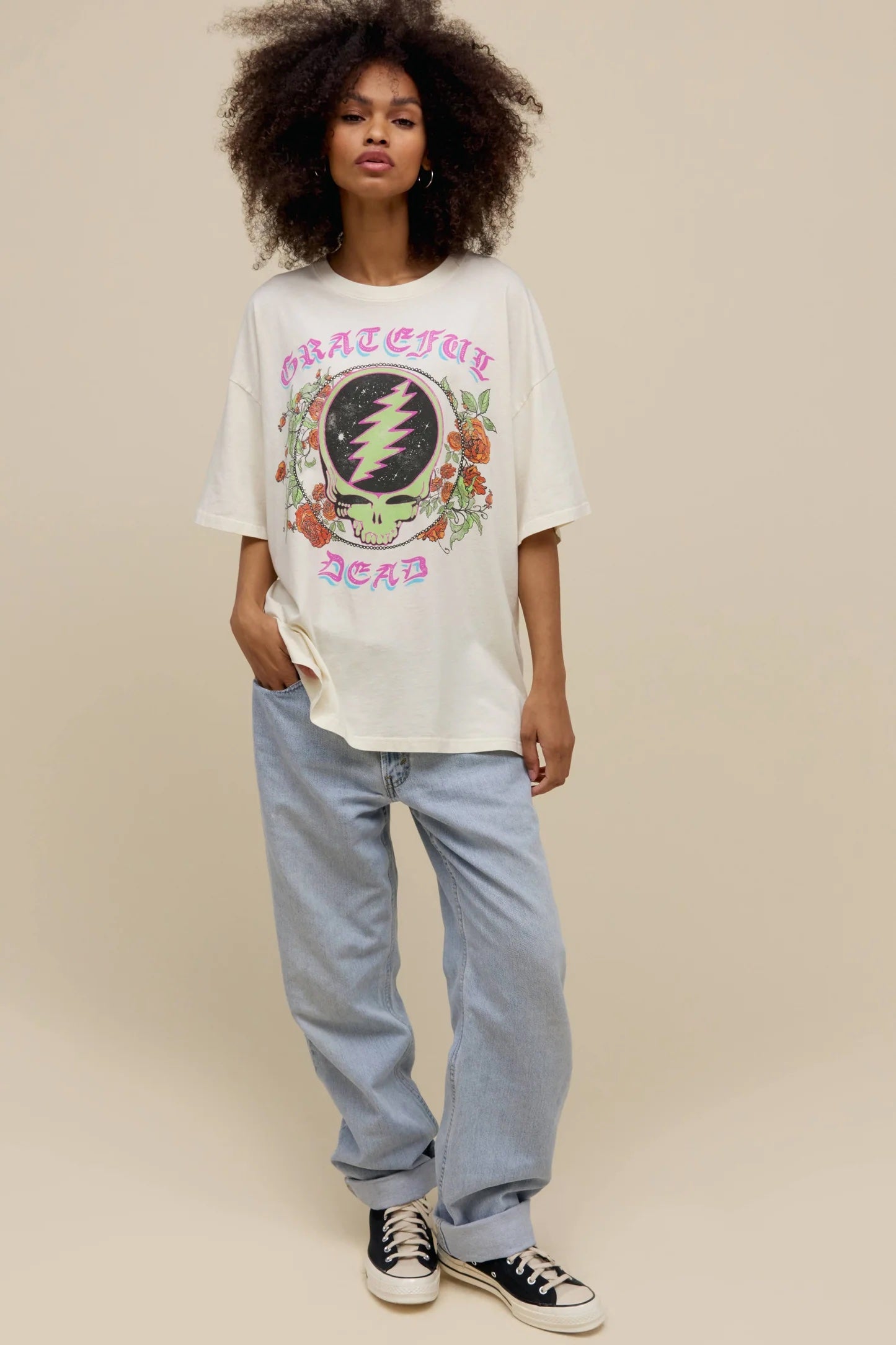 Grateful Dead Space Your Face Tee Tops Daydreamer