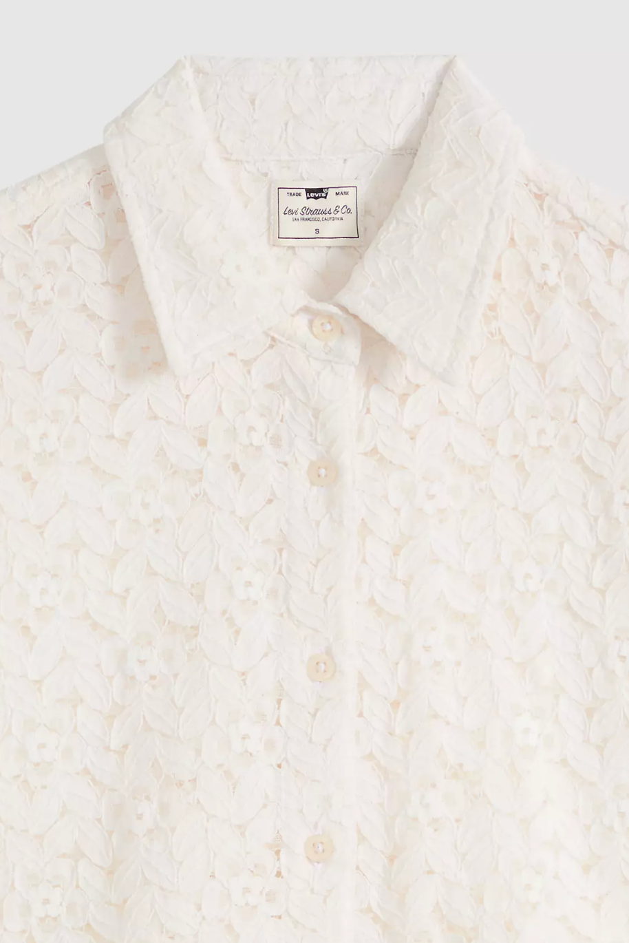 Harlie Short Sleeve Lace Shirt