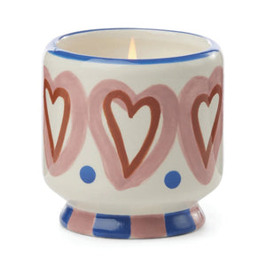 A Dopo 8oz Hand Painted Ceramic Candle Home Paddywax