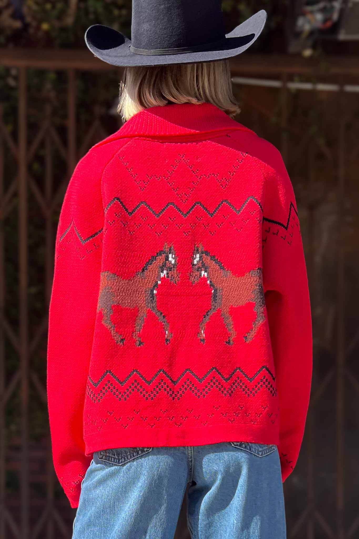Horse Portrait Cardigan Sweaters En Merci