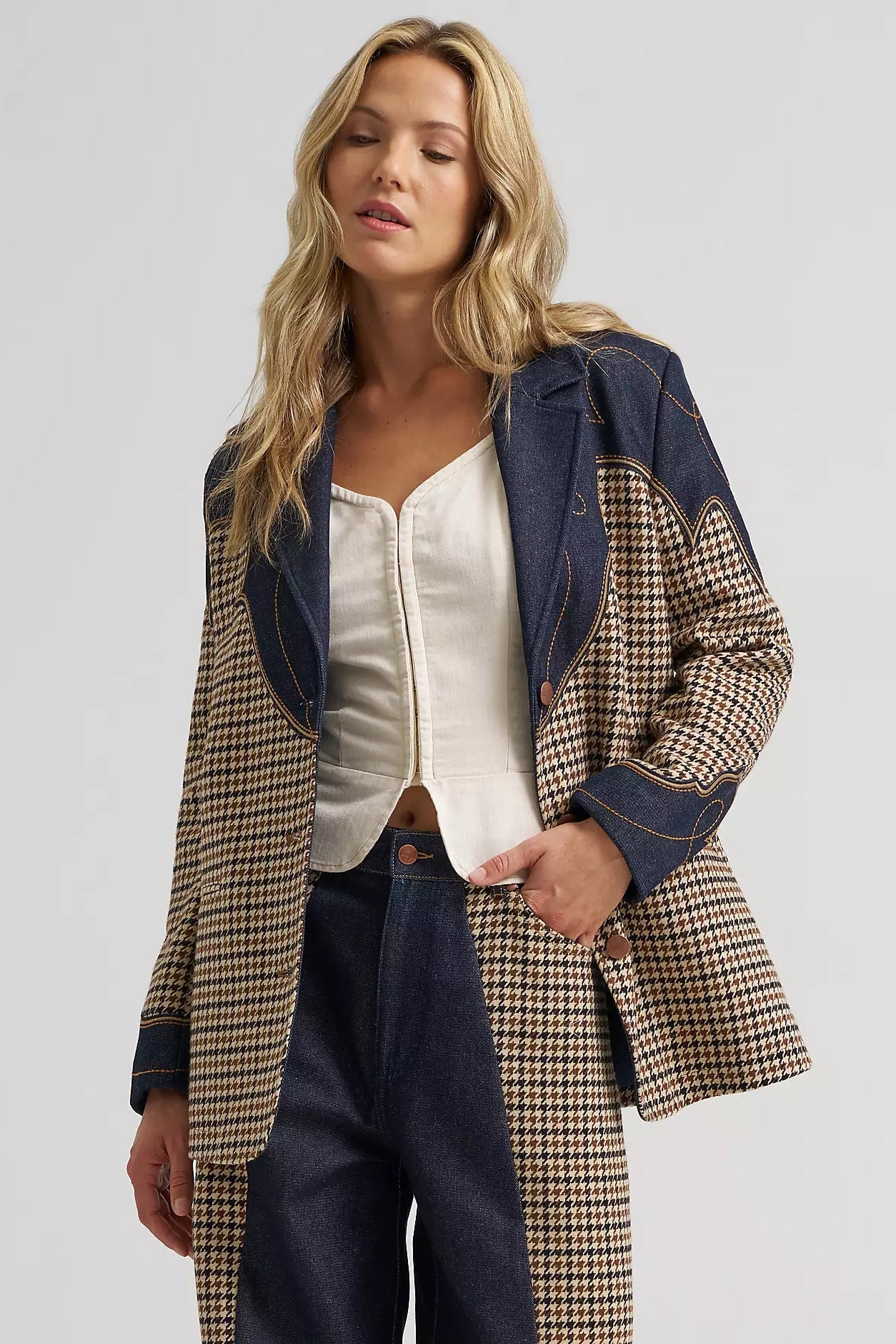 Houndstooth Blazer