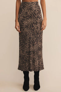 Izabel Leopard Skirt Bottoms Z Supply