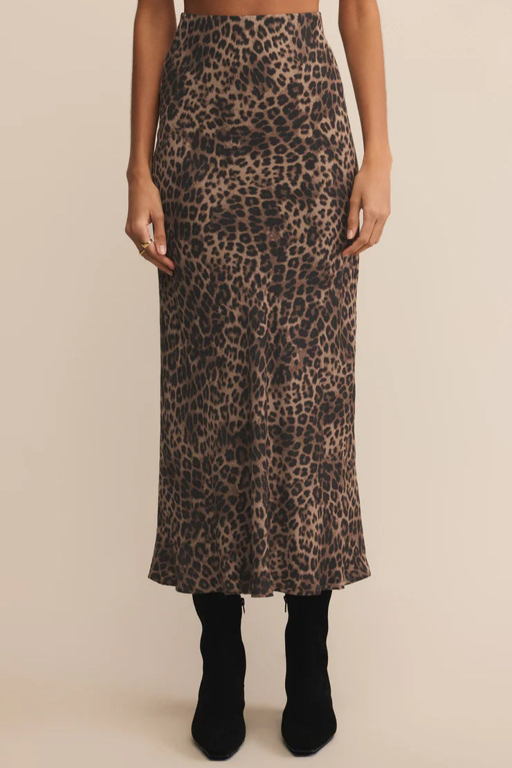 Izabel Leopard Skirt Bottoms Z Supply