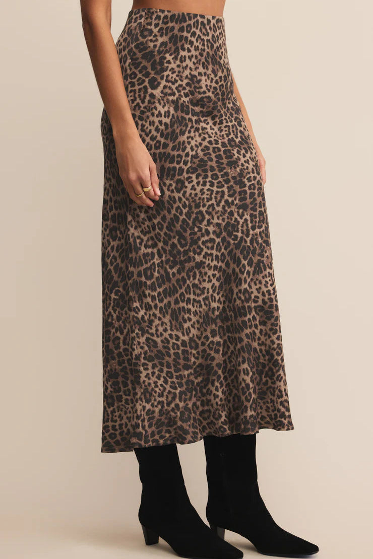 Izabel Leopard Skirt Bottoms Z Supply