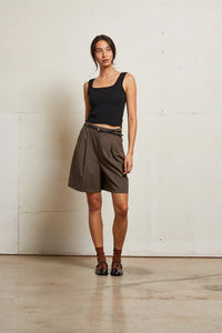 Kaitlyn Lux Rib Tank Tops Perfect White Tee