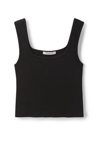 Kaitlyn Lux Rib Tank Tops Perfect White Tee