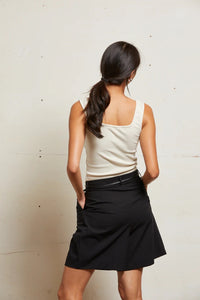 Kaitlyn Lux Rib Tank Tops Perfect White Tee