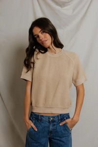 Kennedy Short Sleeve Crew Neck Sweatshirt Sweaters Perfect White Tee