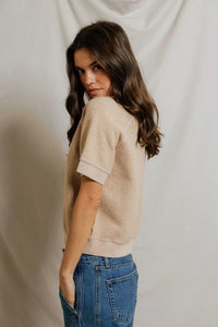 Kennedy Short Sleeve Crew Neck Sweatshirt Sweaters Perfect White Tee