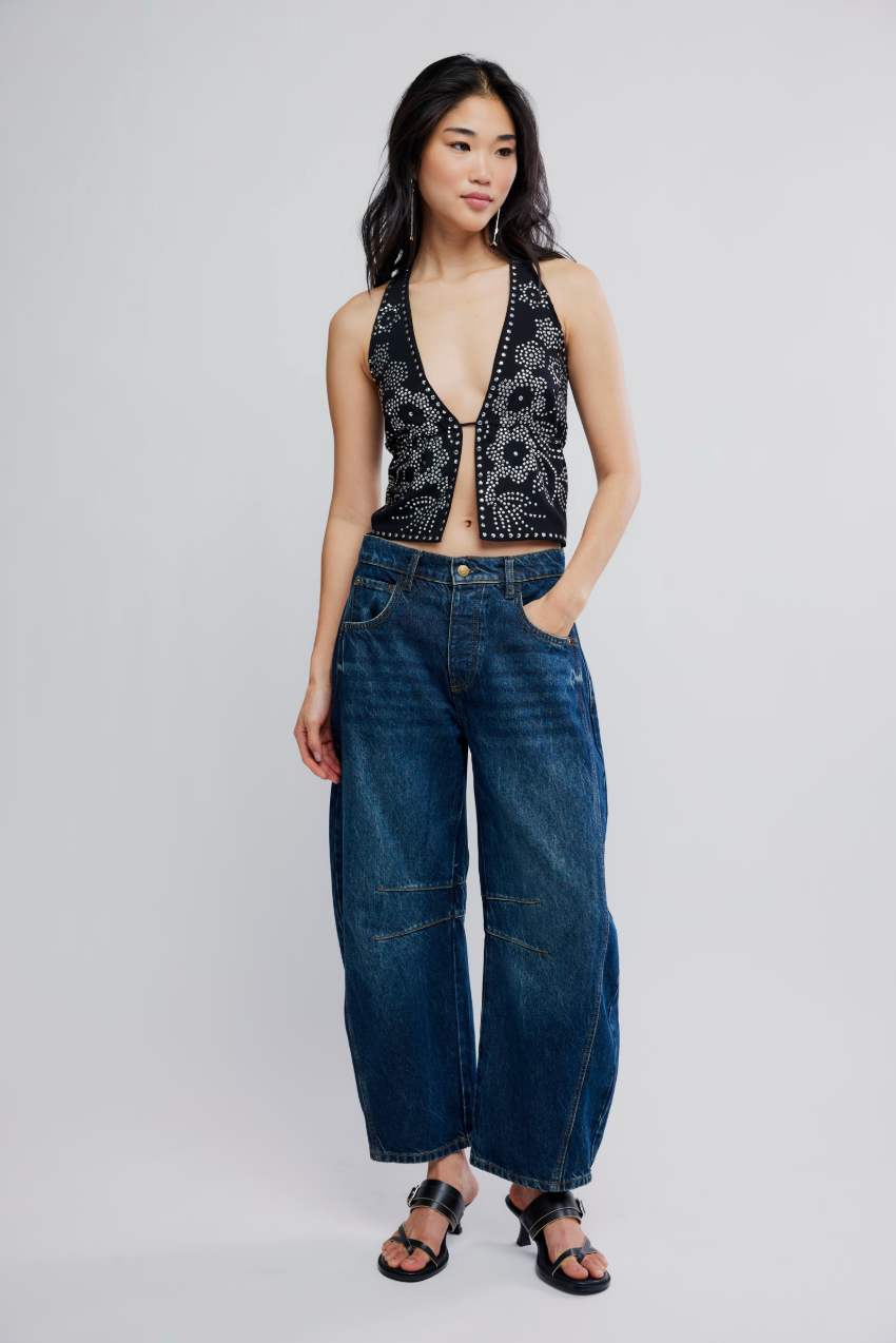 Kenzie Studded Halter Tops Free People