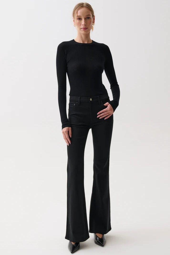 Kinsley Mid Rise Ultra Flare - Night Flight Bottoms Pistola