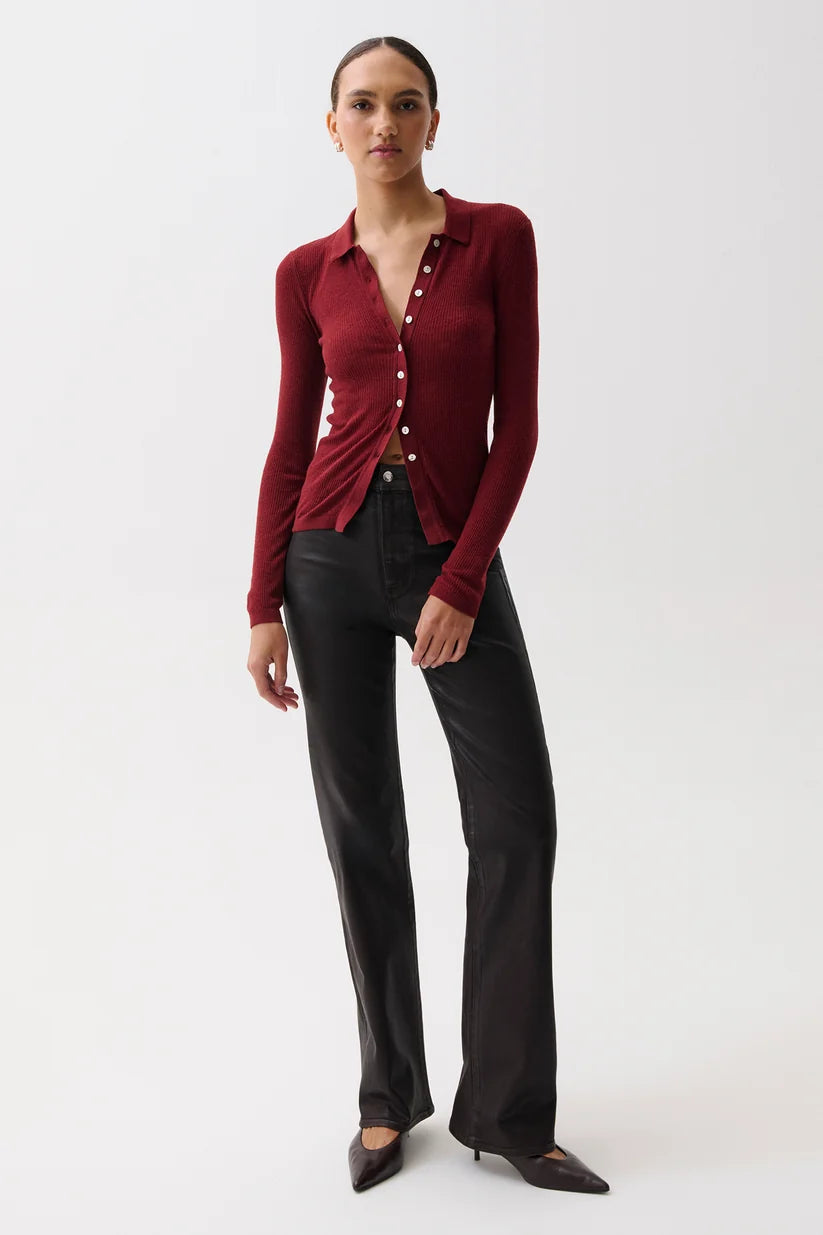 Korey Merino Blend Featherweight Rib Cardigan
