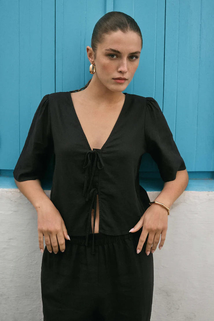 La Belle Linen Top